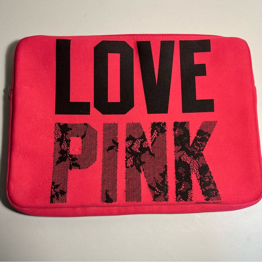 Victoria's Secret Pink and Black Laptop Sleeve